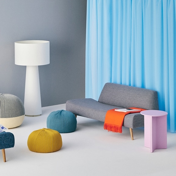 MINI PUUF Blue gray｜1人掛け｜IDEE SHOP Online