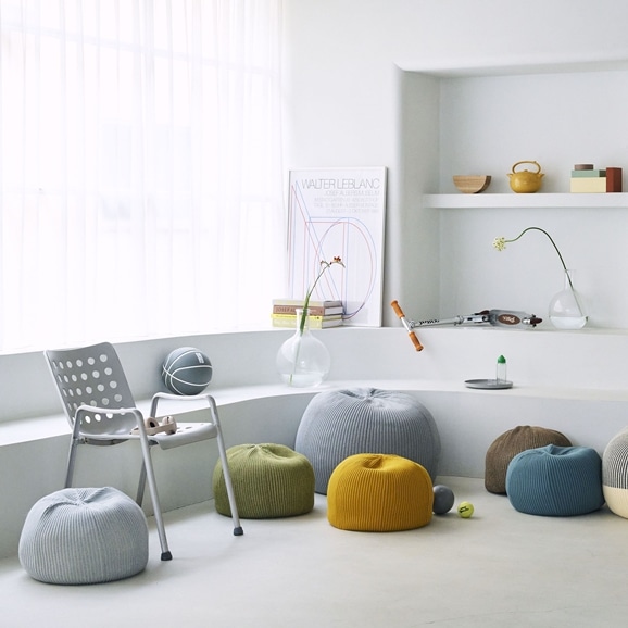 MINI PUUF MELANGE Sepia brown｜1人掛け｜IDEE SHOP Online