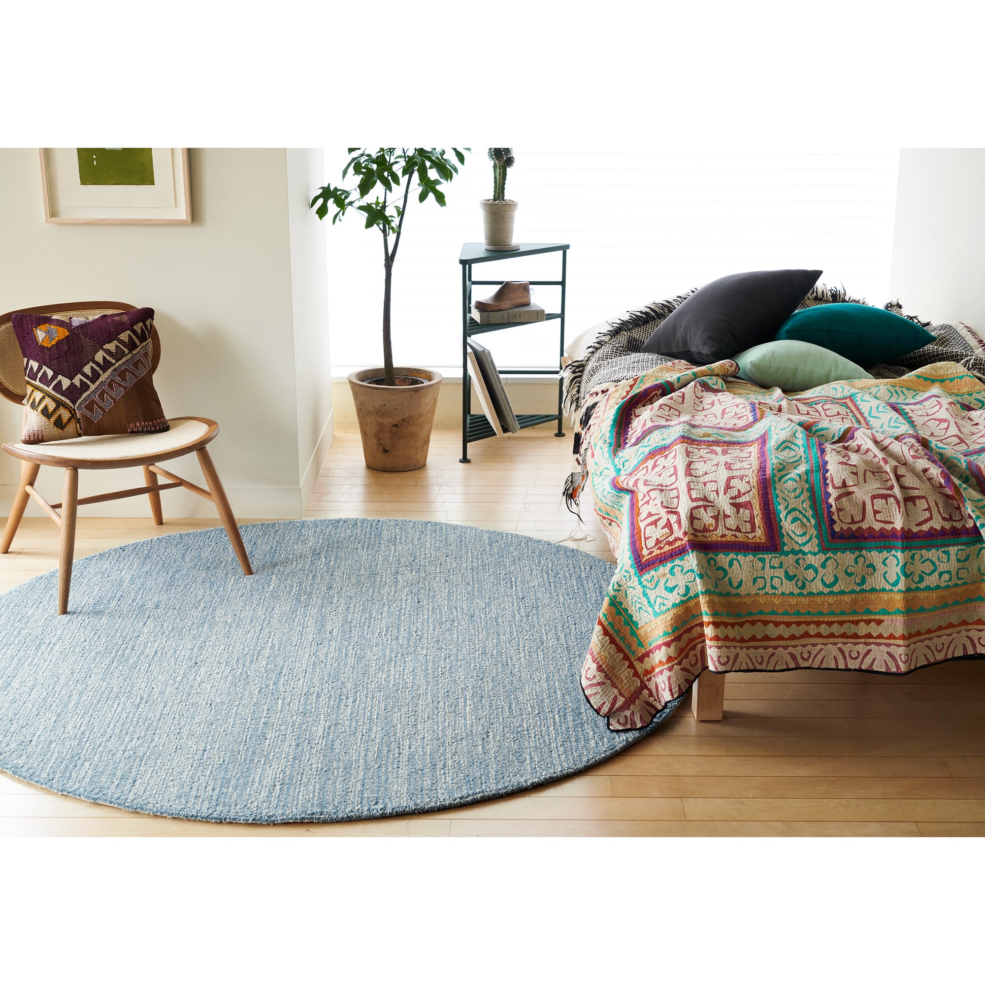 ラグ Fioriウールツイスト10 正方形200×200cm アイボリー｜ラグ一覧