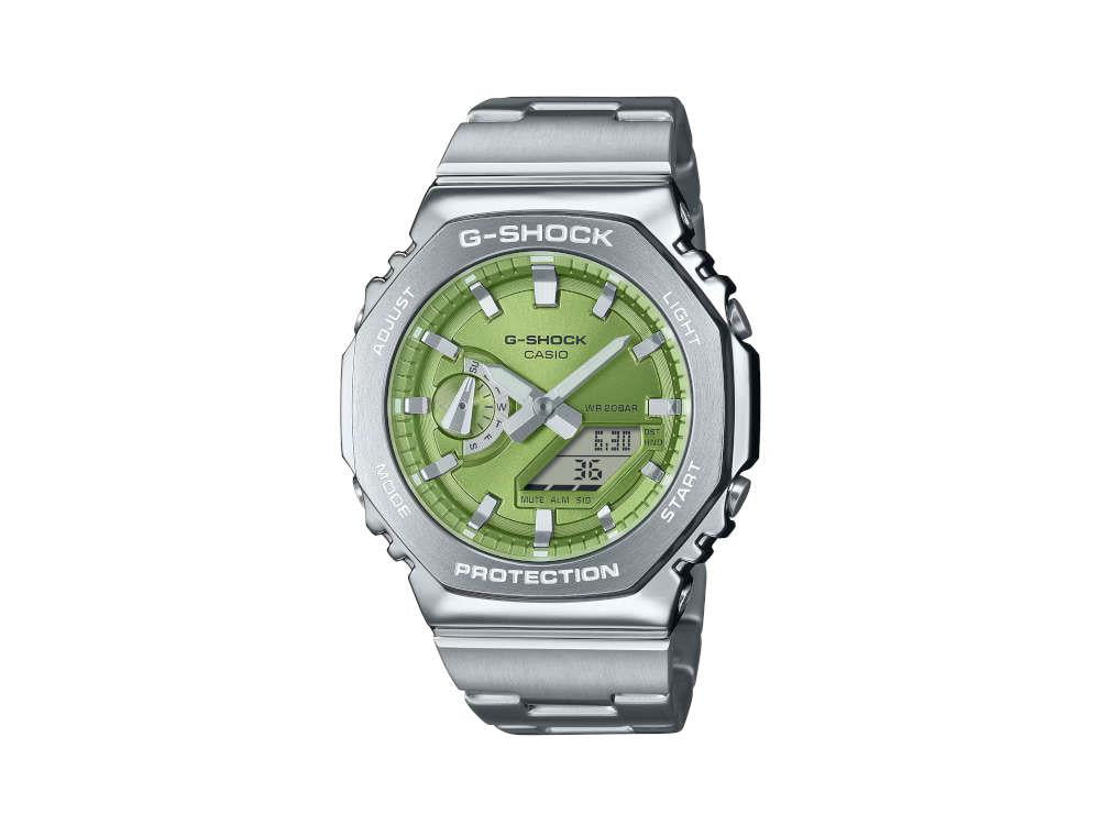 G-SHOCK Casio G-Steel Quartz Watch, Green, 49.3mm × 44.4mm, GM