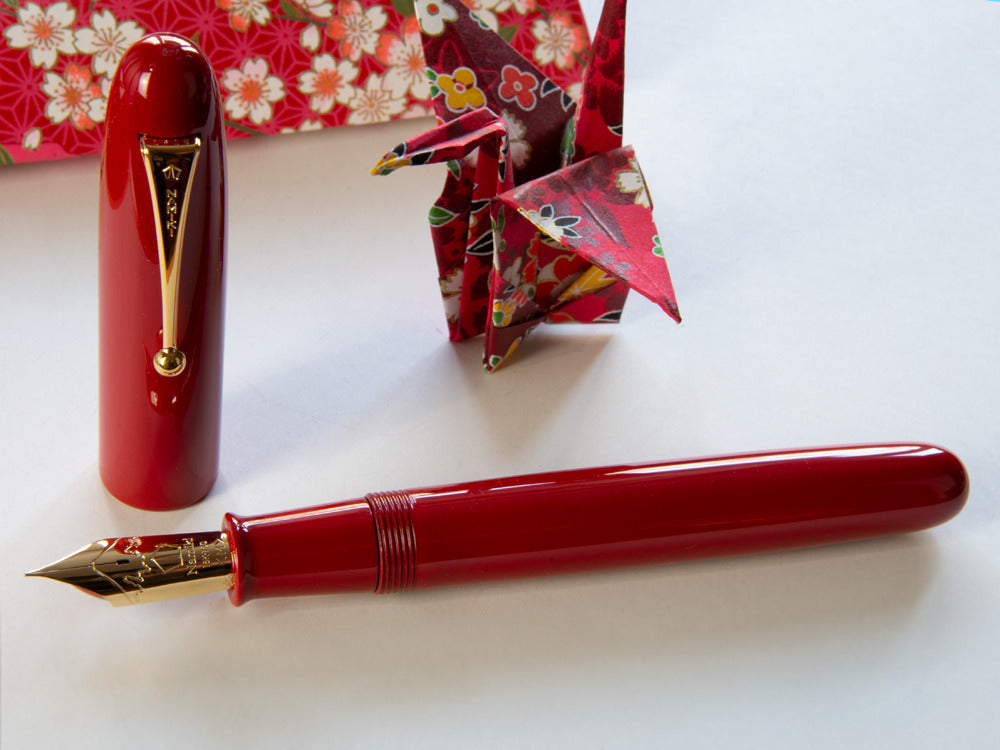 Namiki Emperor Urushi Lacquer Vermilion No.50 Fountain Pen, FNF
