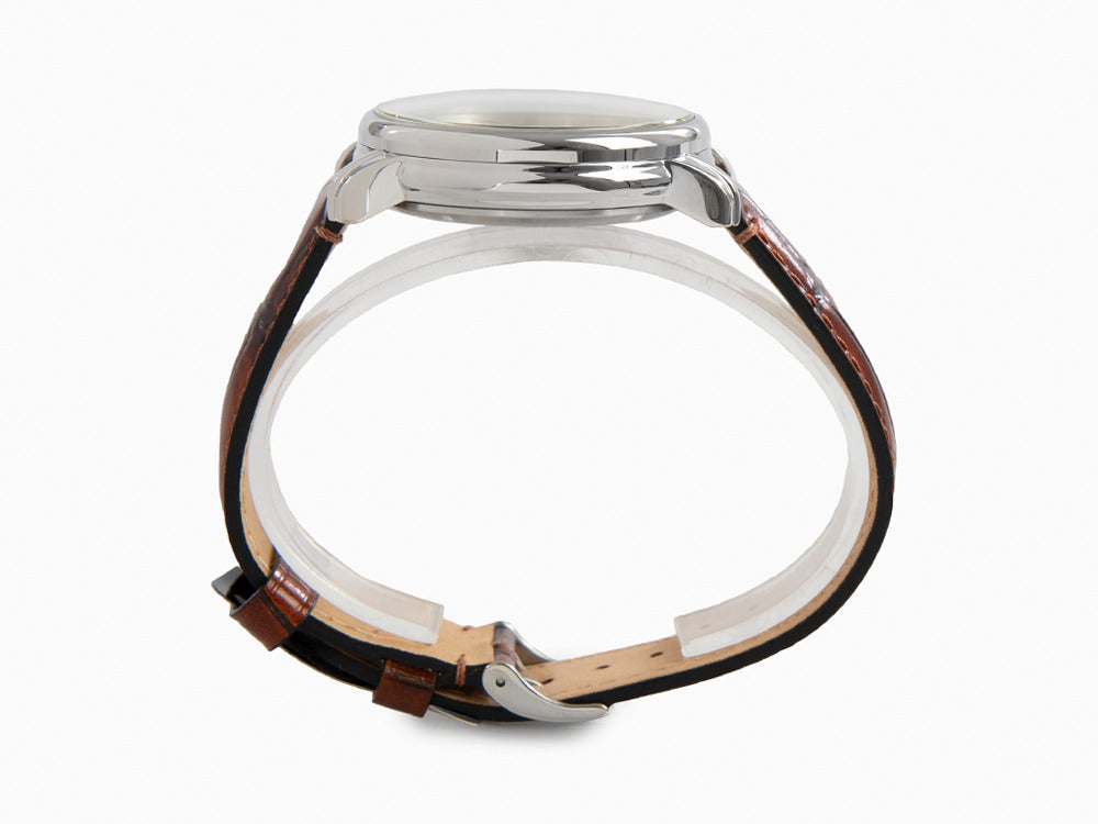 Zeppelin LZ 120 Bodensee Automatic Watch, Beige, 40cm, Leather