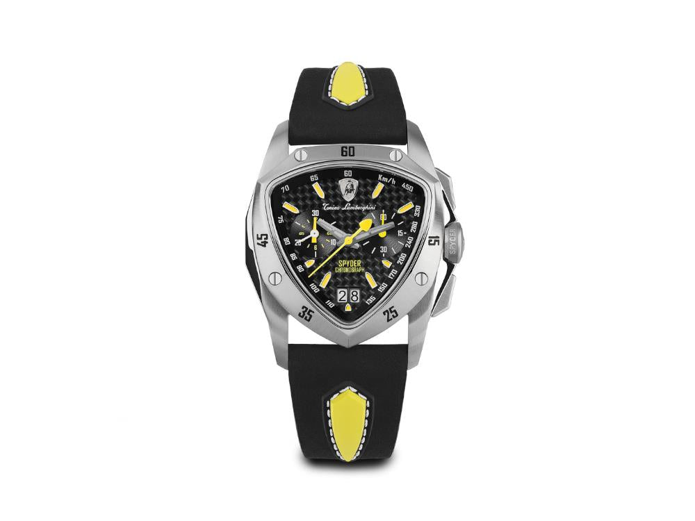 Tonino Lamborghini New Spyder Yellow Quartz Watch, 43 mm