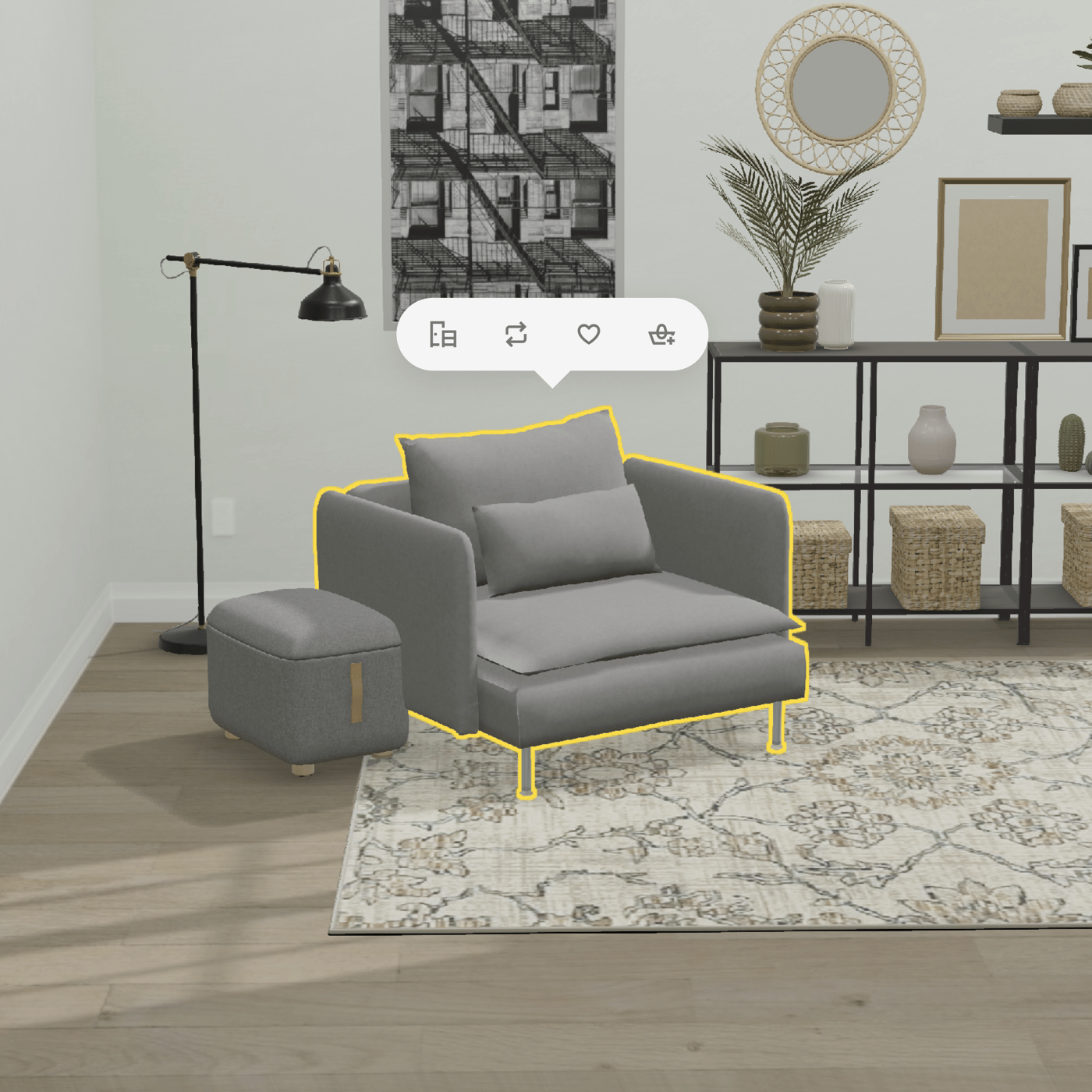 SOTENÄS armchair, Hakebo yellow - IKEA