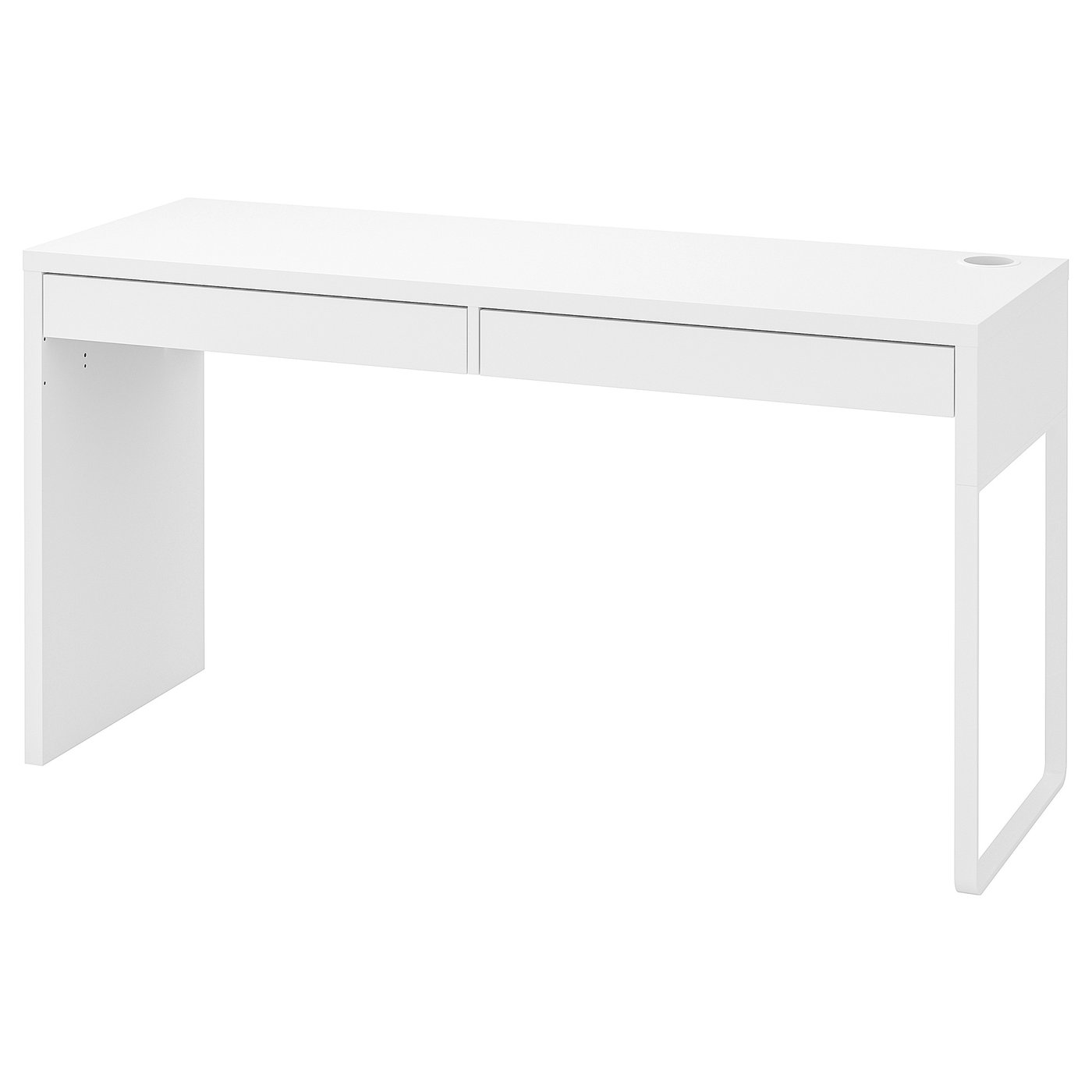 MICKE desk, white, 557/8x195/8
