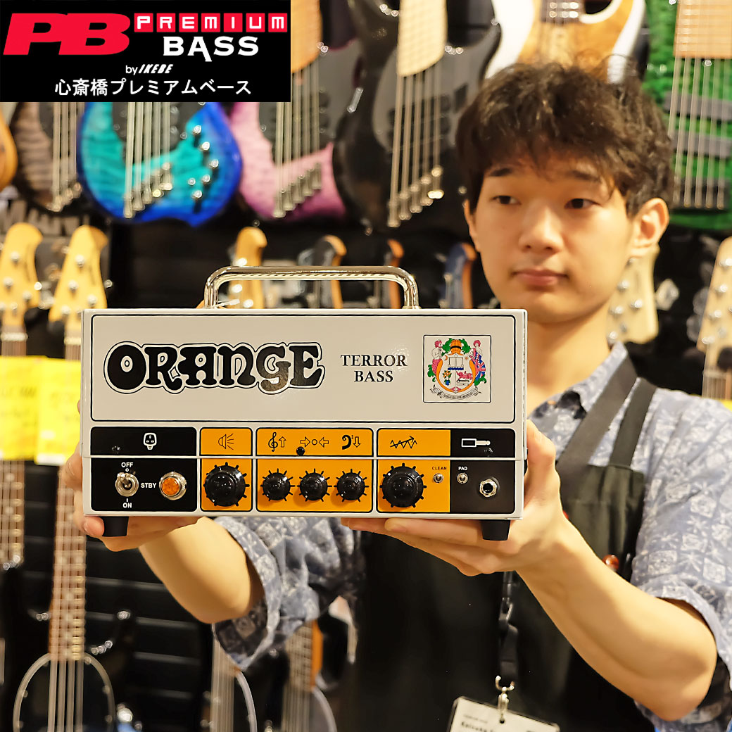 真空管が搭載されたOrangeのベースアンプヘッド、TERROR BASSが入荷