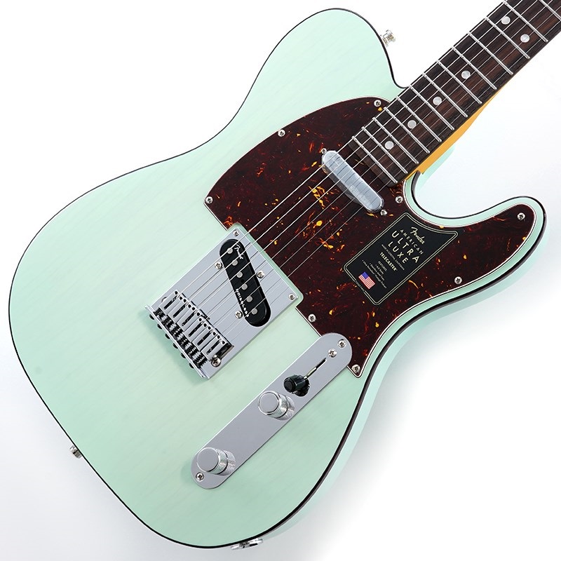Fender USA American Ultra Luxe Telecaster (Transparent Surf Green