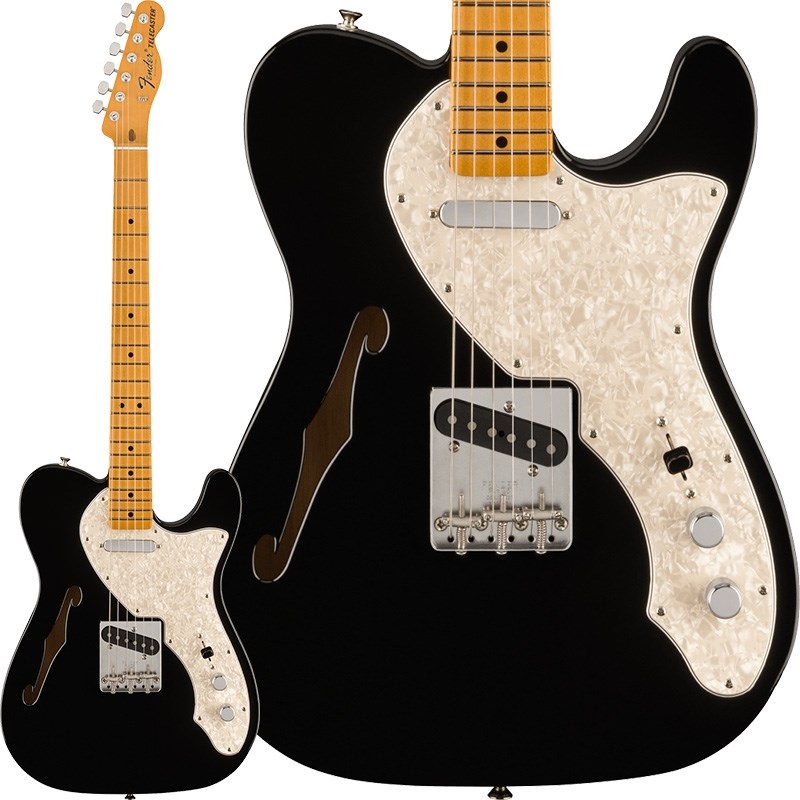 Fender MEX Vintera II 60s Telecaster Thinline (Black/Maple