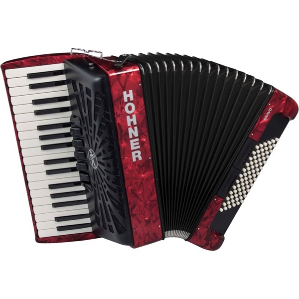 Hohner (アコーディオン専門店・出荷前検品発送)Bravo III 72 RED