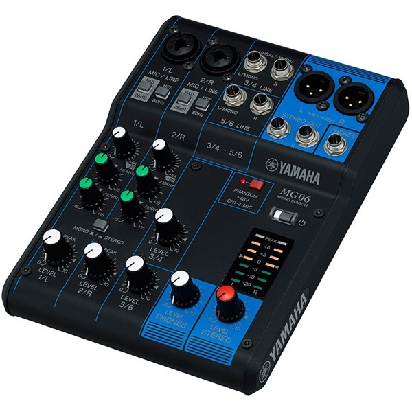 YAMAHA MG06 【6ch アナログミキサー】 ｜イケベ楽器店オンラインストア