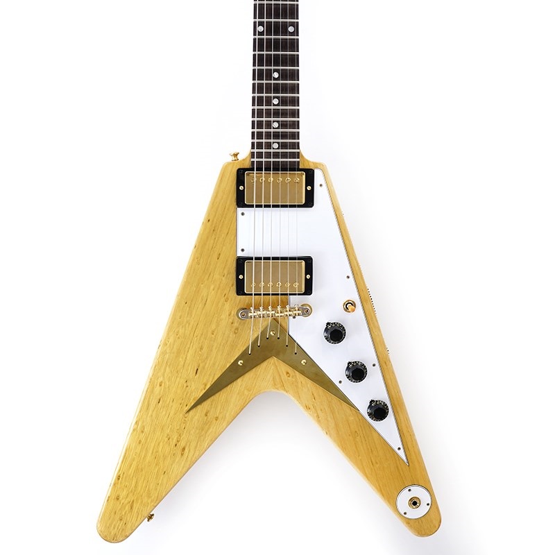 Gibson 1958 Korina Flying V Reissue VOS Natural w/White Pickguard