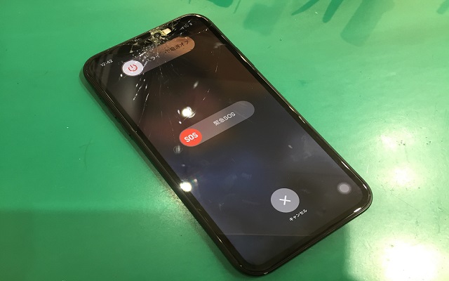 iPhoneXRの画面割れ修理！修理事例のご紹介 | iPhone修理アイサポ 修理事例
