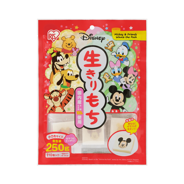 ディズニー生きりもち 250g｜もち｜商品情報｜アイリスフーズ株式会社