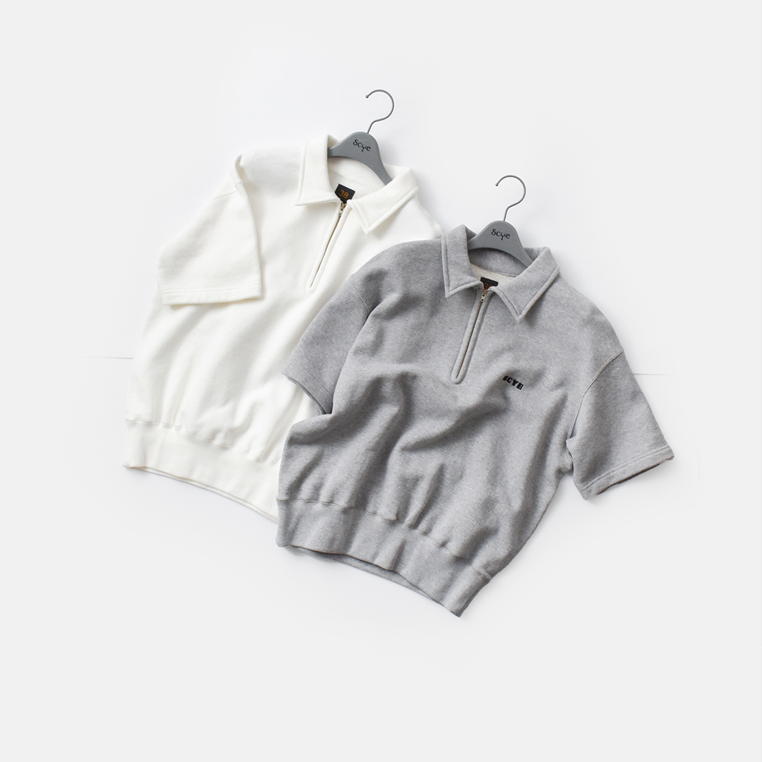 SCYE BASICS サイベーシックス コットン チューブラー裏毛 ハーフ