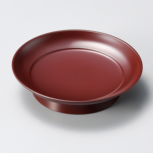 椿皿 4.5 古代朱/溜 12-06405/06406 漆器の井助