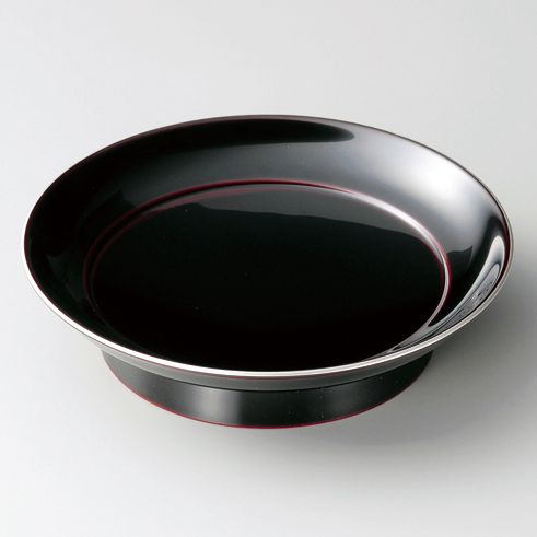 椿皿 銀彩 朱/溜 5枚セット 漆塗り 12-06203/06204 漆器の井助