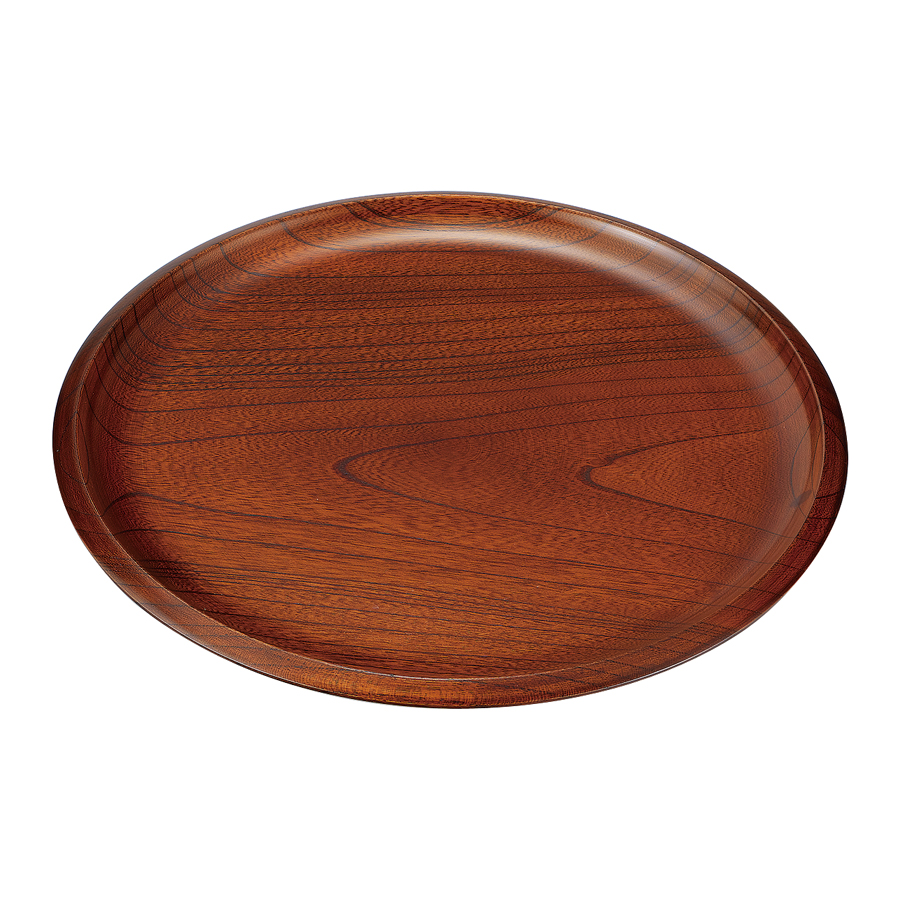 丸盆 8.0 平安 木製 漆塗り FC17-9 漆器の井助