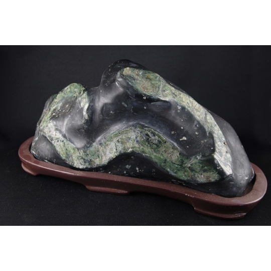 古美術 白蛇石 飾石 天然石 水石 盆石 鑑賞石 置物 鑑賞石（水石・盆石