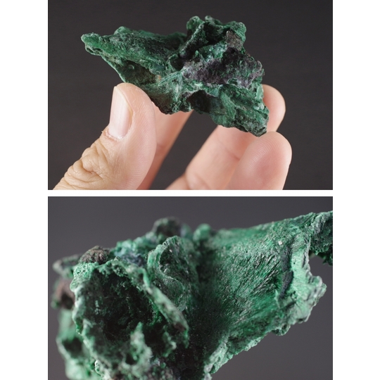 マラカイト（孔雀石）原石 43g 天然石販売 名取貴石 天然石・国産