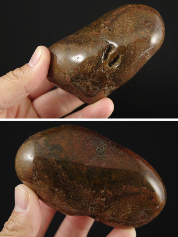 青森産 錦石 磨き383g 天然石販売 名取貴石 天然石・国産原石の