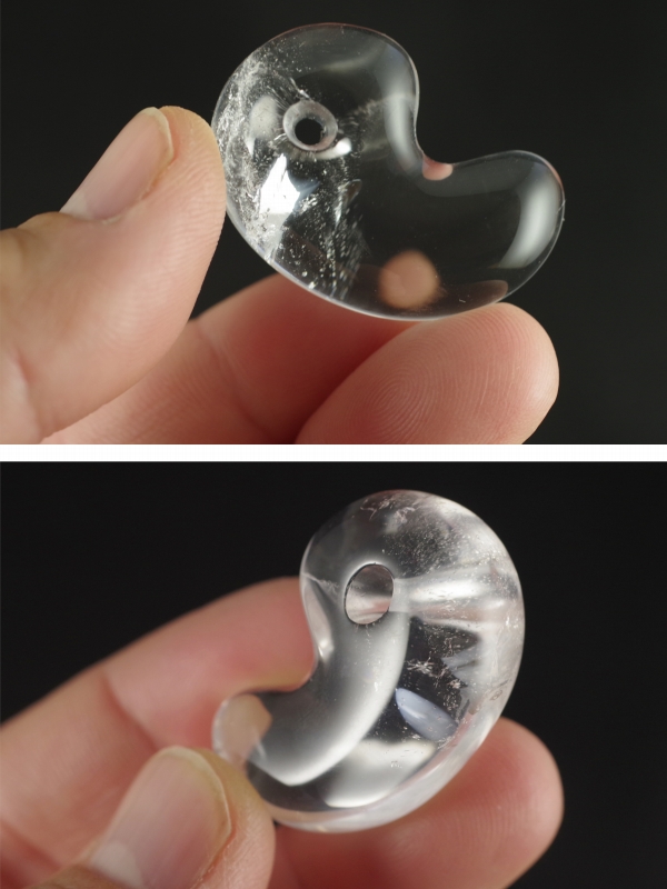 山梨県乙女鉱山産水晶 勾玉 天然石販売 名取貴石 天然石・国産原石の