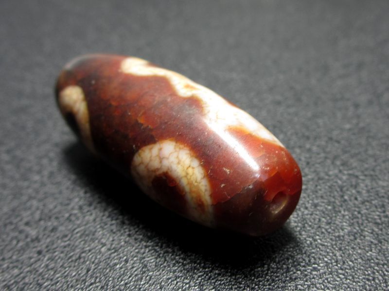 老鉱朱砂紅・二眼 蔵神天珠 39mm - 石縁パワーストーン専門店