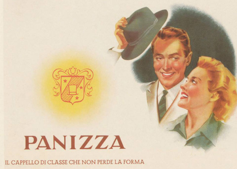 中折れハットのPanizza（パニッツァ）イタリア直輸入高級イタリアンハット