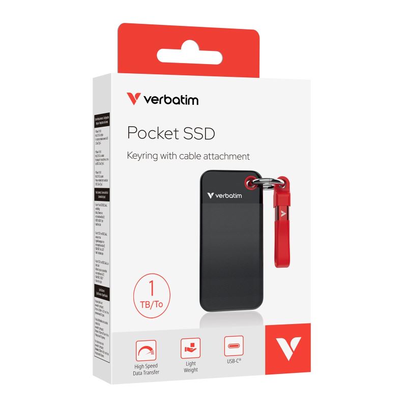 Verbatim Pocket SSD 1TB USB 3.2 Gen 2, external SSD - ITgifts