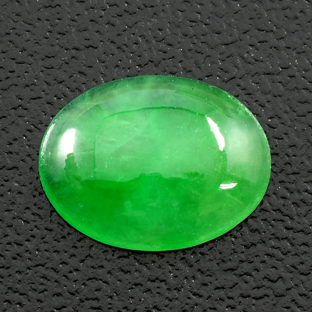 ヒスイ ルース 1.254ct オーバル・カボション・カット 【4月20日の誕生