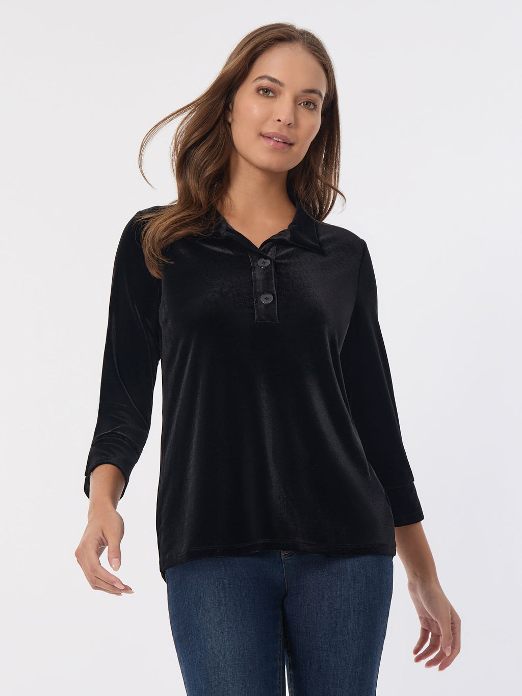 Bonjour diary Black velvet dress 4y ベロア Bonjour diary Black