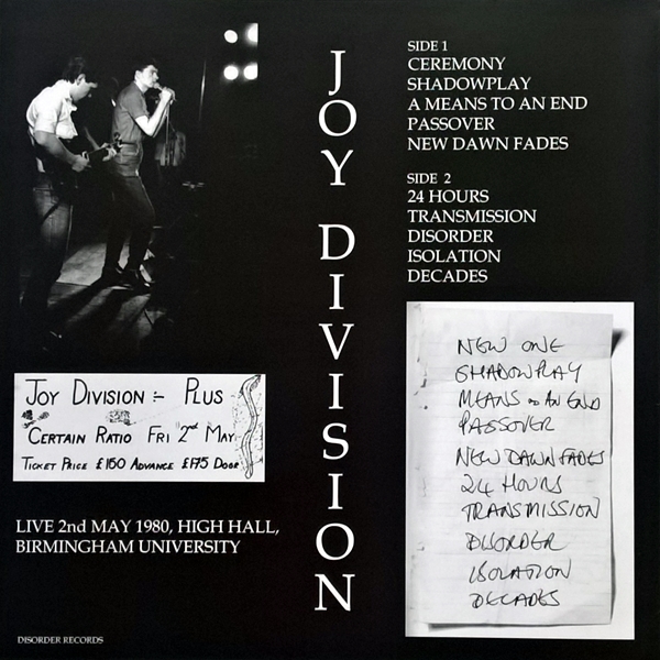 Joy Division - Ceremony LP
