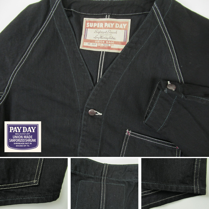 PAYDAY ペイデイ エンジニアジャケット BLACK 50' ENGINEER JKT PD22