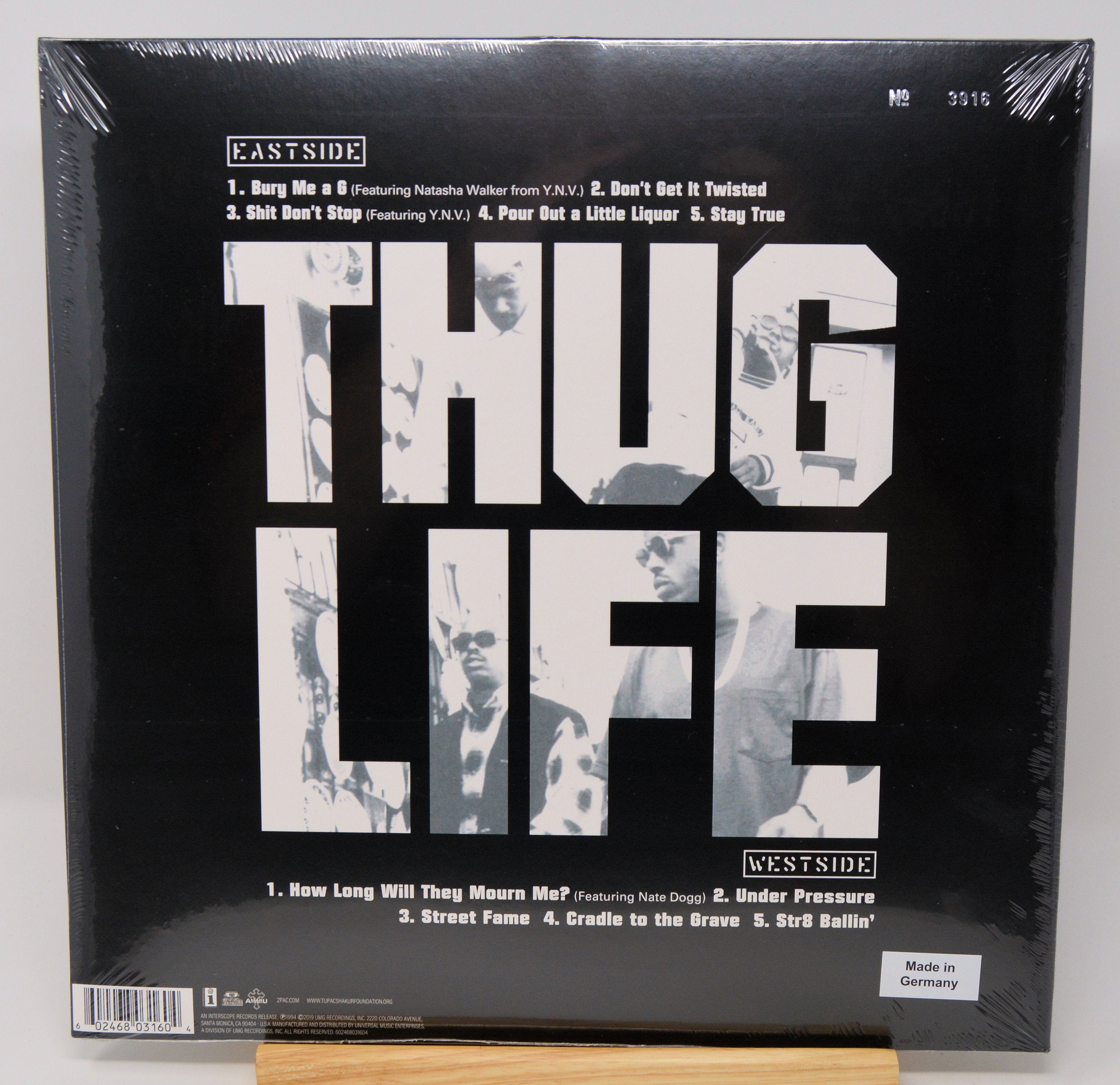 Thug Life - Thug Life: Volume 1, Vinyl Record Album LP Tupac, 2Pac