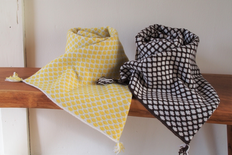 カシミヤジャカードストール - ウェブショップ - jokogumo - よこぐも