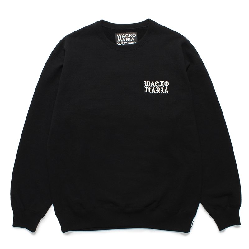 WACKO MARIA/HEAVY WEIGHT CREW NECK SWEAT SHIRT（BLACK）［クルー