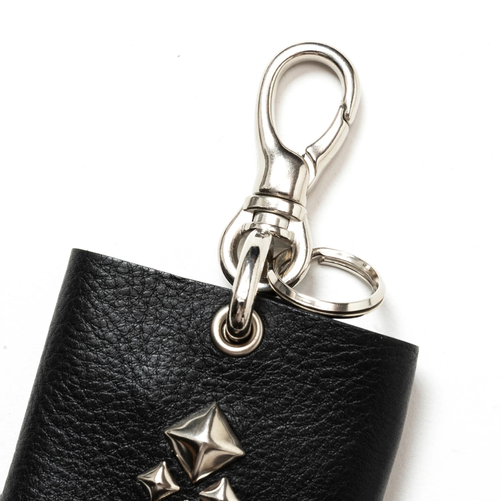 CALEE/STUDS LEATHER KEY CASE（BLACK）［キーケース-24秋冬］ - JONAS