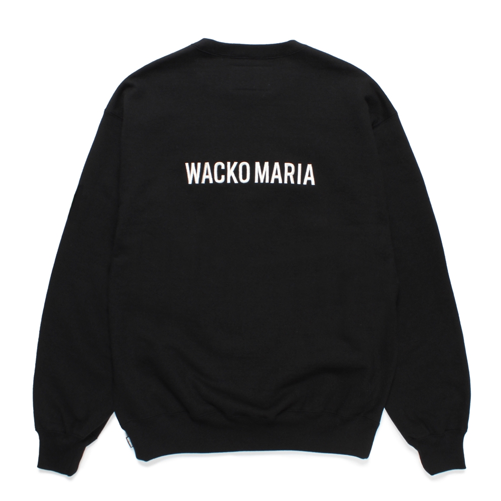 WACKO MARIA/HIGH TIMES / HEAVY WEIGHT CREW NECK SWEAT SHIRT（BLACK