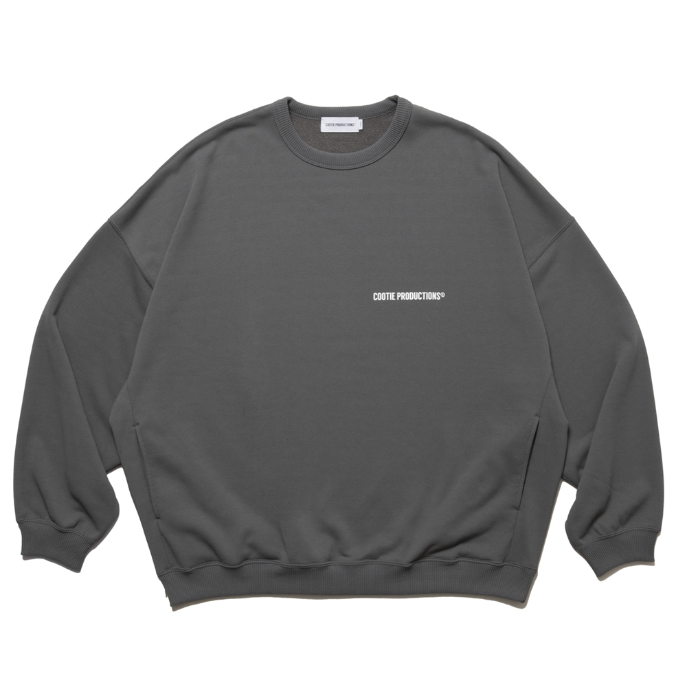 COOTIE PRODUCTIONS/Dry Tech Oversized Sweat Crew（Gray）［ドライ