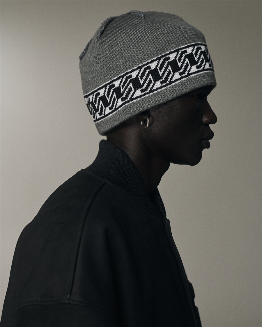 COOTIE PRODUCTIONS/Jacquard Cuffless Beanie（Mix Gray