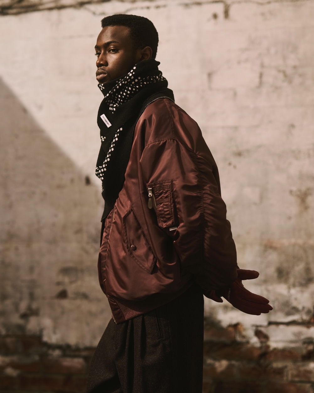 COOTIE PRODUCTIONS/Error Fit Type MA-1 Flight Jacket（Cherry Brown