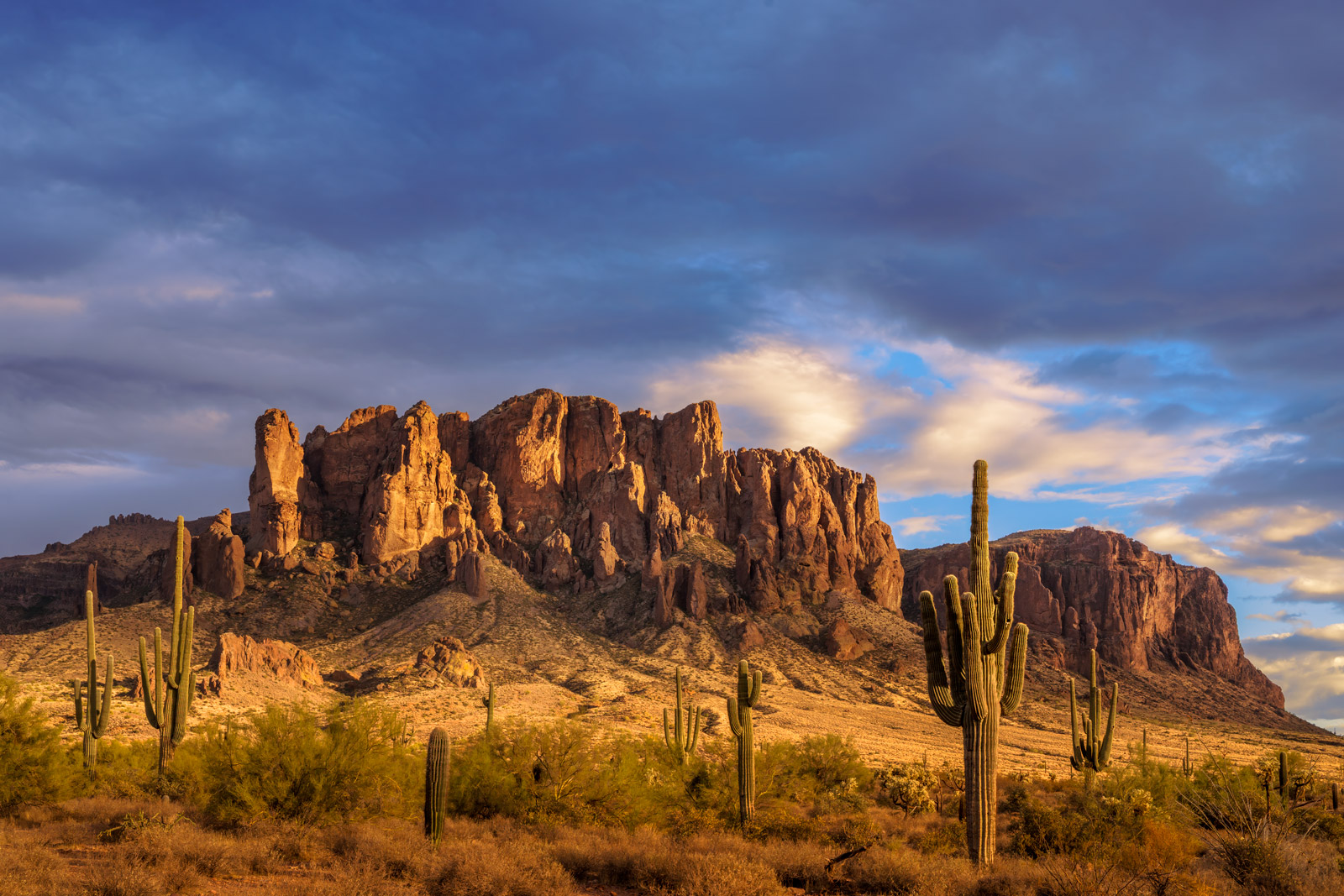 Lost Dutchman State Park Sunset Light Fine Art Photo Print