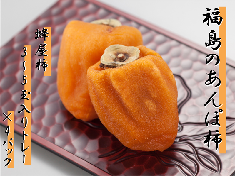 1月中旬後半より順次発送】福島のあんぽ柿（蜂屋柿 3～5玉入り