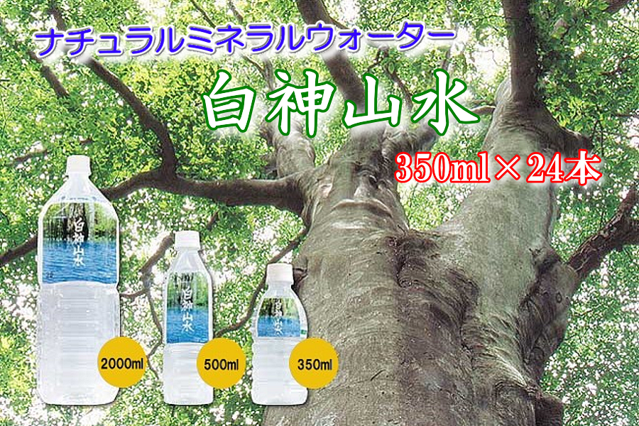 ナチュラルミネラルウォーター 白神山水 350ml×24本: おらほの逸品館