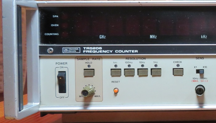 昭和の周波数ｶｳﾝﾀｰ その1【ﾀｹﾀﾞ理研 TR5206】 - メンテナンス