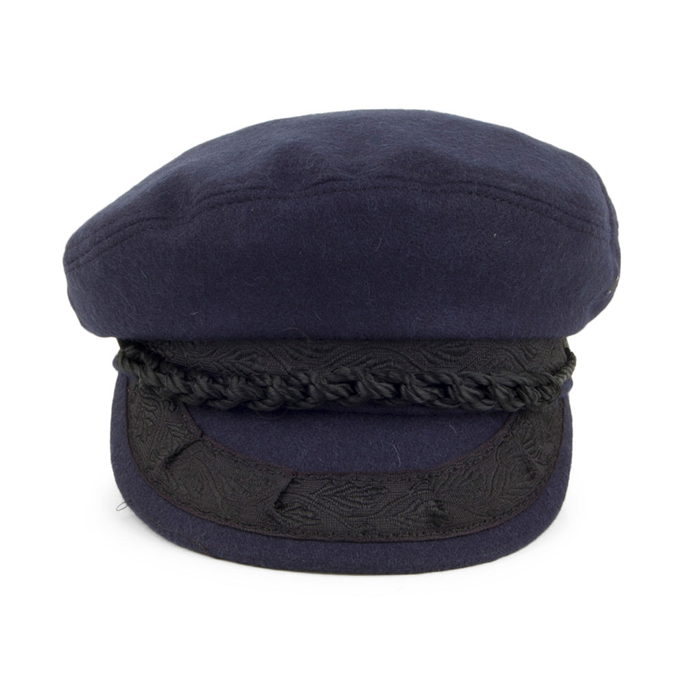 Wool Greek Fisherman Cap - Navy Blue – Jaxon & James
