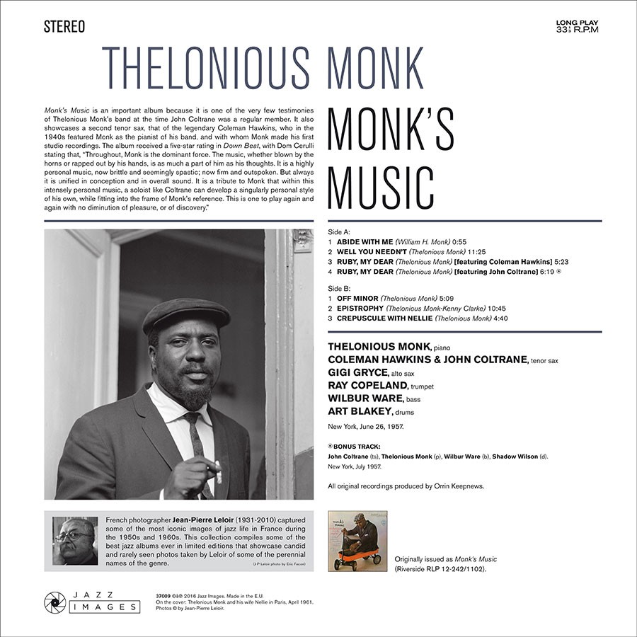 Thelonious Monk - Monk´s Music - LP | JazzMessengers