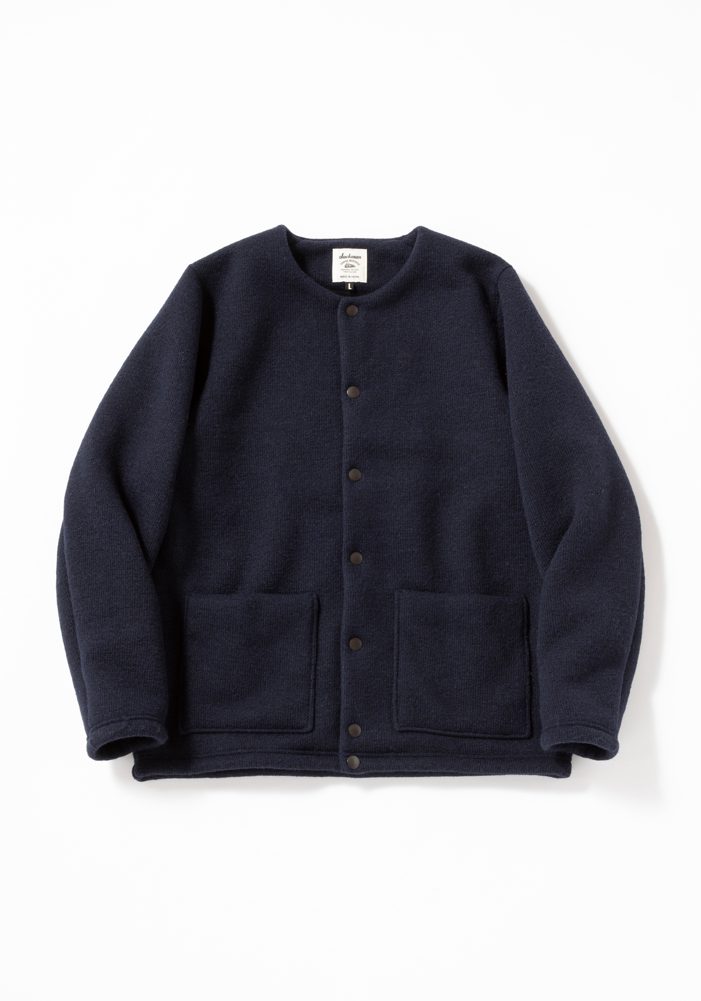 Wool Collarless Jacket(S 171:Dark Navy): ALL｜jackman日本公式サイト