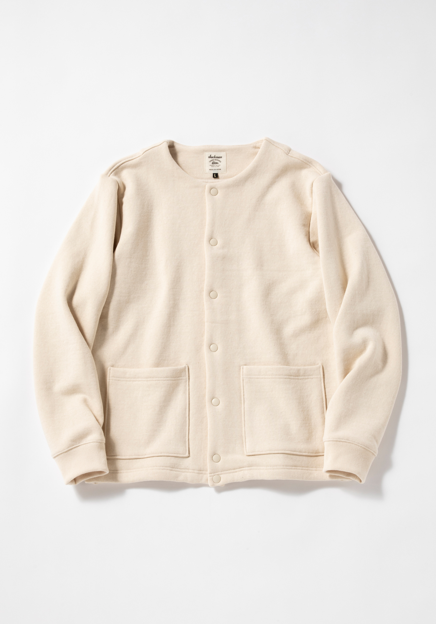 Big Loop Collarless Jacket(S 104:Ecru): ALL｜jackman日本公式サイト