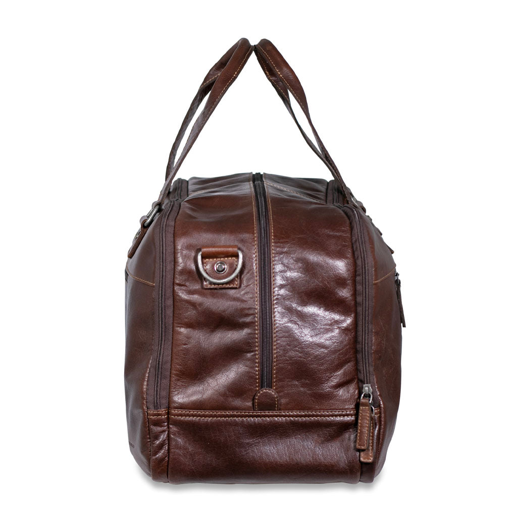 Leather Duffle Bag - Voyager Carry-on #7921 | Jack Georges