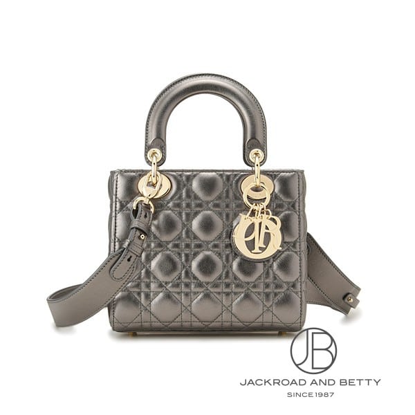 レディ ディオール MY ABCDIOR バッグ スモール メタリック ガンメタル